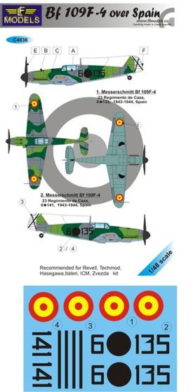 LF Models LFMC4836 1:48 Messerschmitt Bf-109F-4 over Spain