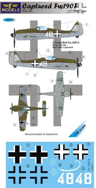 LF Models LFMC4846 1:48 Captured Focke-Wulf Fw-190F Part II