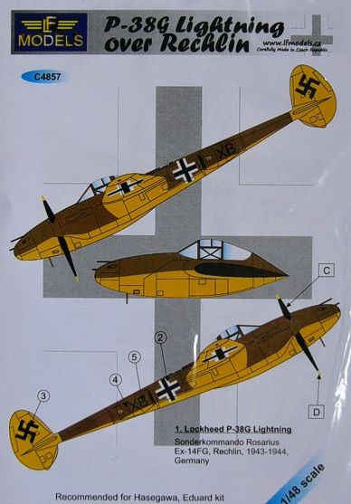 LF Models LFMC4857 1:48 Lockheed P-38G Lightning over Rechlin