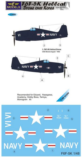 LF Models LFMC4890 1:48 Grumman F6F-5K Hellcat Drone over Korea
