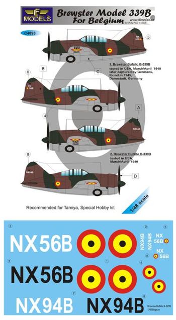 LF Models LFMC4893 1:48 Brewster B-339B for Belgium