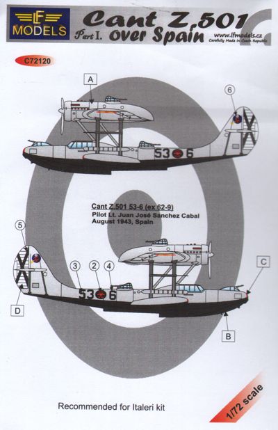 LF Models LFMC72120 1:72 Cant Z.501 over Spain
