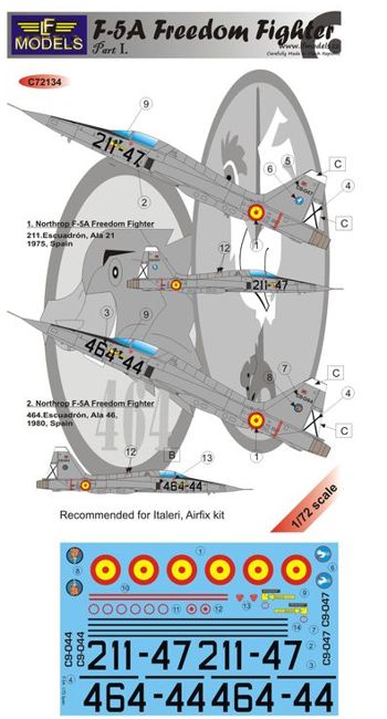 LF Models LFMC72134 1:72 Northrop F-5A Freedom Fighter Spain