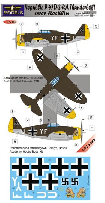 LF Models LFMC72140 1:72 Republic P-47D-2-RA Thunderbolt over Rechlin