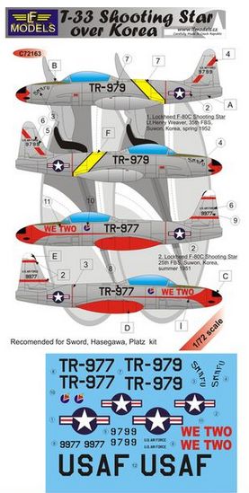 LF Models LFMC72163 1:72 Lockheed T-33 Shooting Star over Korea