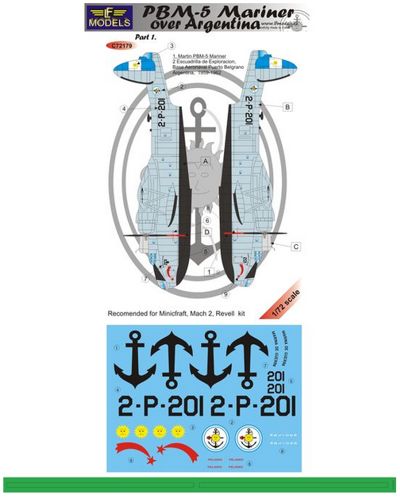 LF Models LFMC72179 1:72 Martin PBM-5 Mariner over Argentina