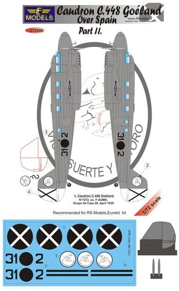 LF Models LFMC72206 1:72 Caudron C.448 Goeland over Spain Part II