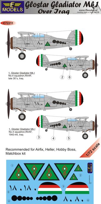 LF Models LFMC72259 1:72 Gloster Gladiator Mk.I over Iraq