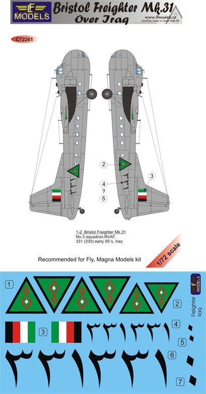 LF Models LFMC72261 1:72 Bristol Freighter Mk.31 over Iraq