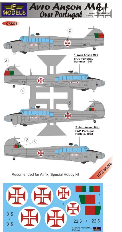 LF Models LFMC72275 1:72 Avro Anson Mk.I