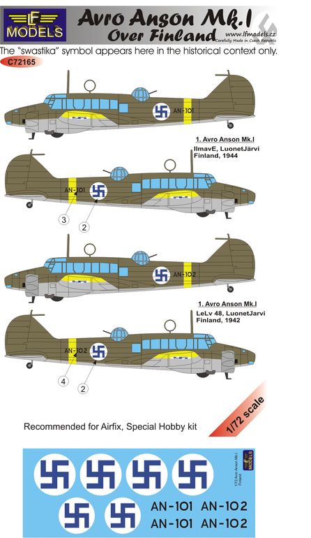 LF Models LFMC72278 1:72 Avro Anson Mk.I