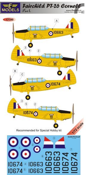 LF Models LFMC7240 1:72 Fairchild PT-26 Cornell Part 1