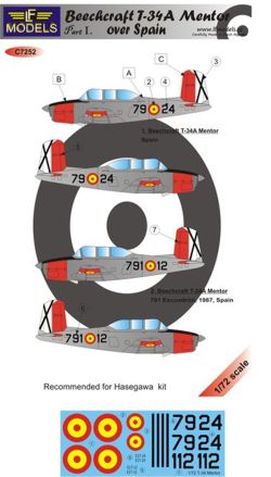 LF Models LFMC7252 1:72 Beechcraft T-34A Mentor over Spain Part I
