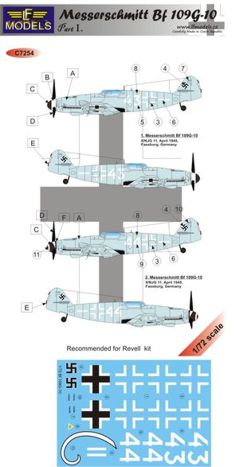 LF Models LFMC7254 1:72 Messerschmitt Bf-109G-10 Part I