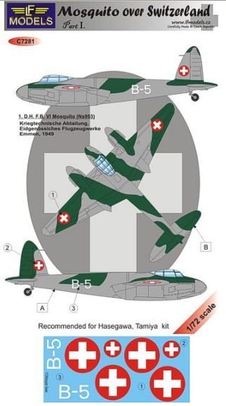 LF Models LFMC7281 1:72 de Havilland Mosquito FB Mk.VI over Switzerland Part I