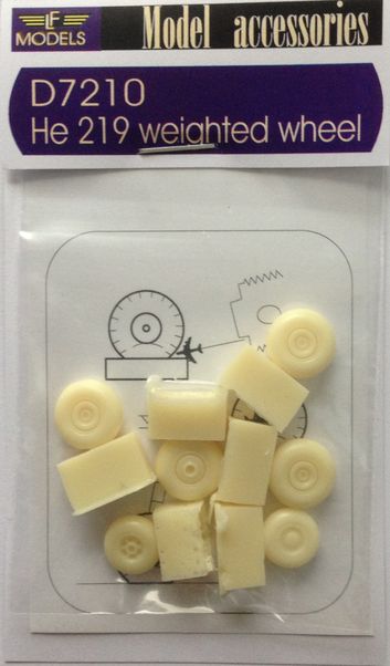 LF Models LFMD7210 1:72 Heinkel He-219A-0 weighted wheels