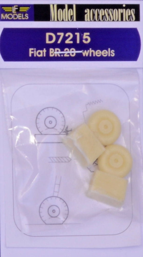 LF Models LFMD7215 1:72 Fiat BR.20 'Cicogna' weighted wheels