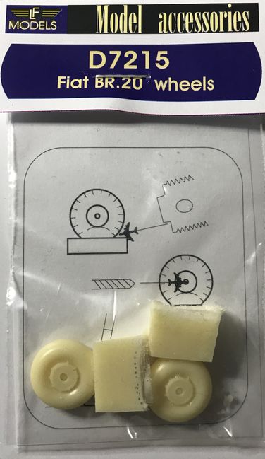 LF Models LFMD7215 1:72 Fiat BR.20 'Cicogna' weighted wheels