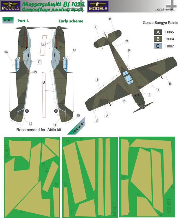 LF Models LFMM2401 1:24 Messerschmitt Bf-109E Early part I