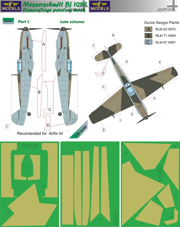 LF Models LFMM2403 1:24 Messerschmitt Bf-109E Late part I