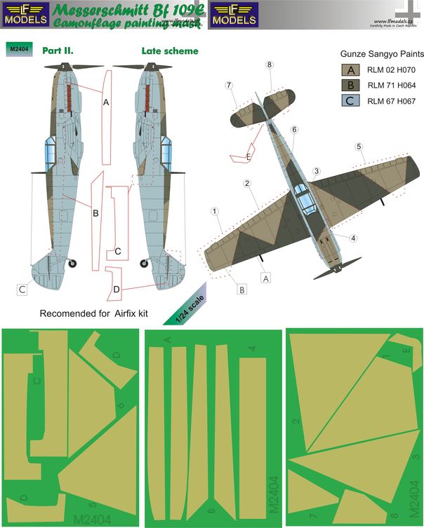 LF Models LFMM2404 1:24 Messerschmitt Bf-109E Late part II