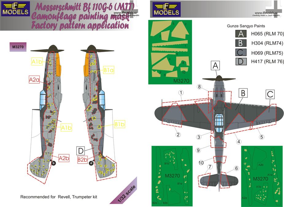 LF Models LFMM3270 1:32 Messerschmitt Bf-109G-6