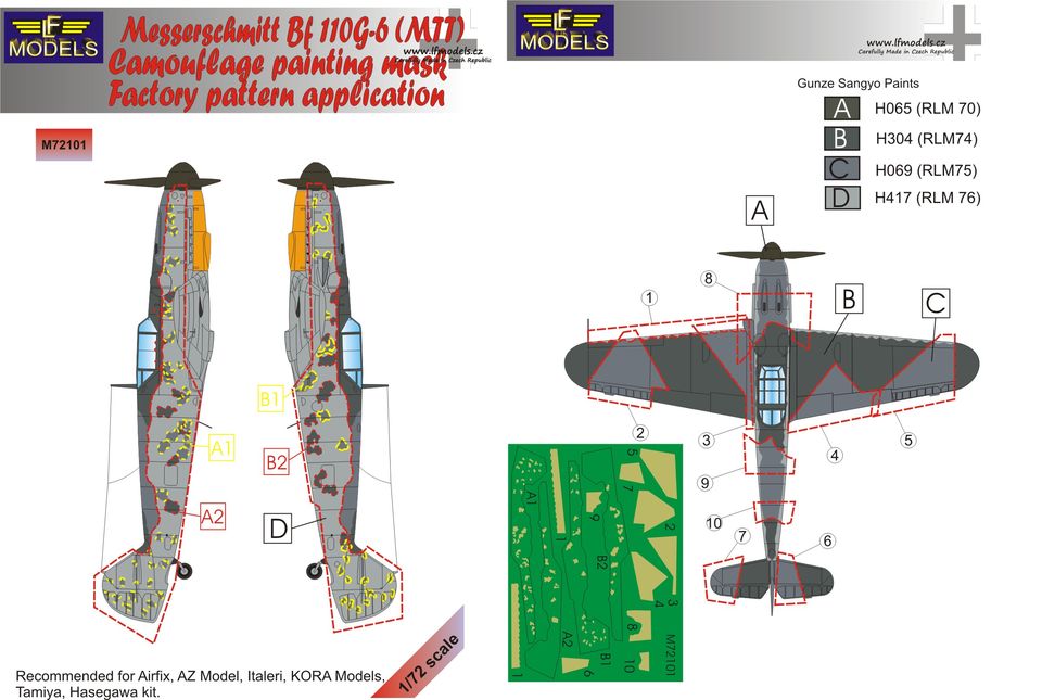 LF Models LFMM72101 1:72 Messerschmitt Bf-109G