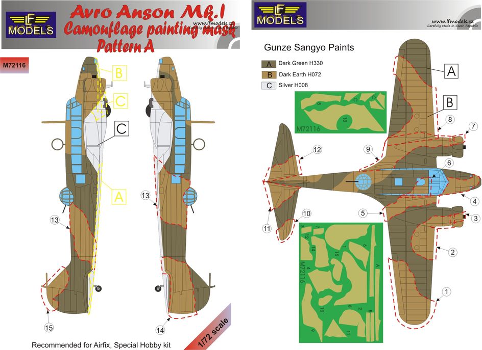 LF Models LFMM72116 1:72 Avro Anson Mk.I