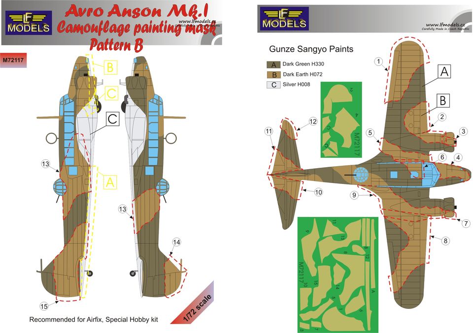 LF Models LFMM72117 1:72 Avro Anson Mk.I