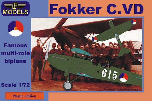 LF Models LFPE7201 1:72 Fokker C.VD decals for 4 x Holland camouflaged 1936-40