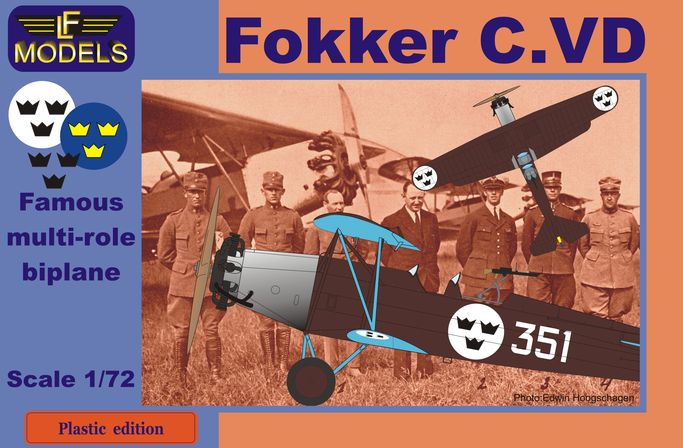 LF Models LFPE7204 1:72 Fokker C.VD Sweden