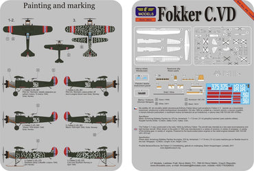LF Models LFPE7206 1:72 Fokker C.VD Norway