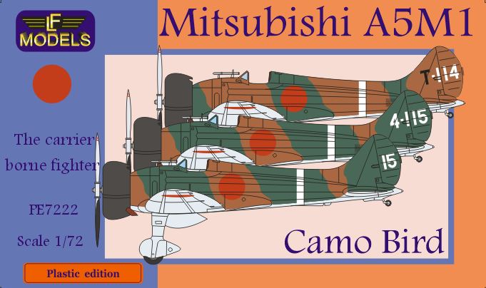 LF Models LFPE7222 1:72 Mitsubishi A5M1 'Claude' Camo Bird