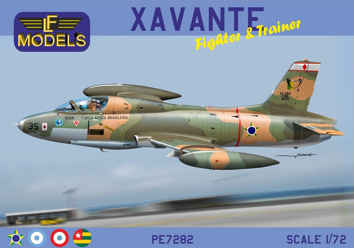 LF Models LFPE7282 Xavante Fighter & Trainer Model Kit 1:72