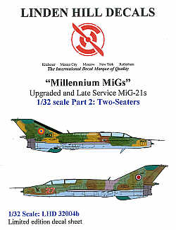 Linden Hill LHD32004B 1:32 Mikoyan MiG-21UM Two Seaters