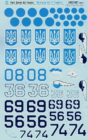 Linden Hill LHD32007 1:32 Sukhoi Su-27 Flankers Post Soviet Ukraine Air Force