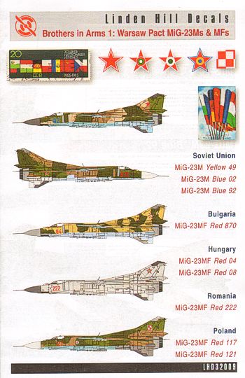 Linden Hill LHD32009 MiG-23M/MF Flogger B Brothers Pt 1 1:32