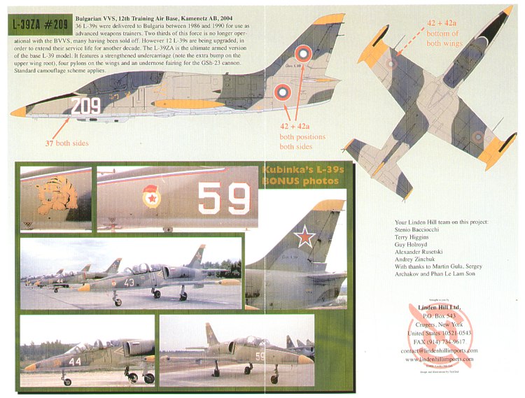 Linden Hill LHD48009 Aero L-39C/ZA New Great Game Albatros 1:48