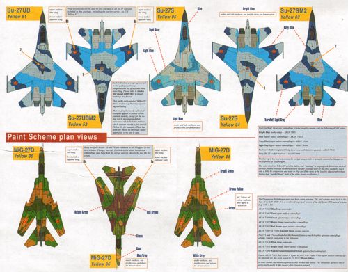 Linden Hill LHD48023 1:48 Sukhoi Su-27 Flankers and Mikoyan MiG-27D Floggers