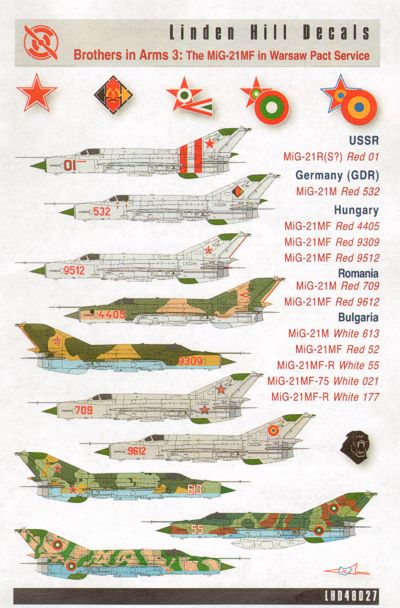 Linden Hill LHD48027 1:48 Mikoyan MiG-21R Fishbed in Warsaw Pact Service