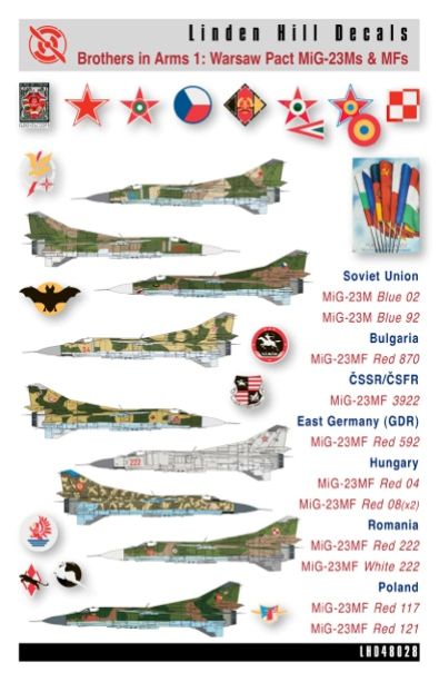 Linden Hill LHD48028 Warsaw Pact MiG-23M/MF Brothers Pt 1 1:48