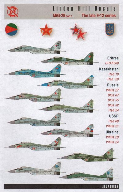 Linden Hill LHD48032 1:48 Mikoyan MiG-29 9-12