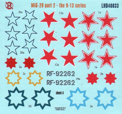 Linden Hill LHD48033 1:48 Mikoyan MiG-29 9-13
