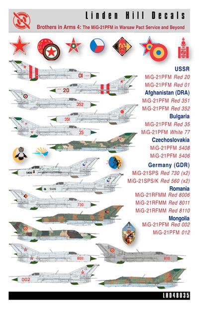 Linden Hill LHD48035 MiG-21PFM Brothers in Arms Pt 4 1:48