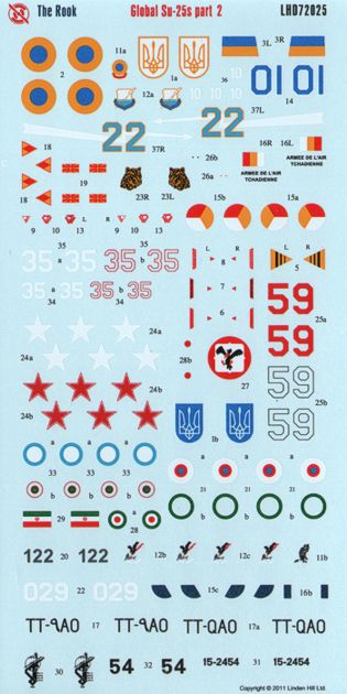 Linden Hill LHD72025 1:72 International Sukhoi Su-25/Su-25K The Rook Part 2