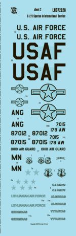 Linden Hill LHD72028 Alenia C-27J Spartan International Pt 1 1:72