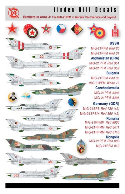 Linden Hill LHD72033 MiG-21PFM Brothers in Arms Pt 4 1:72