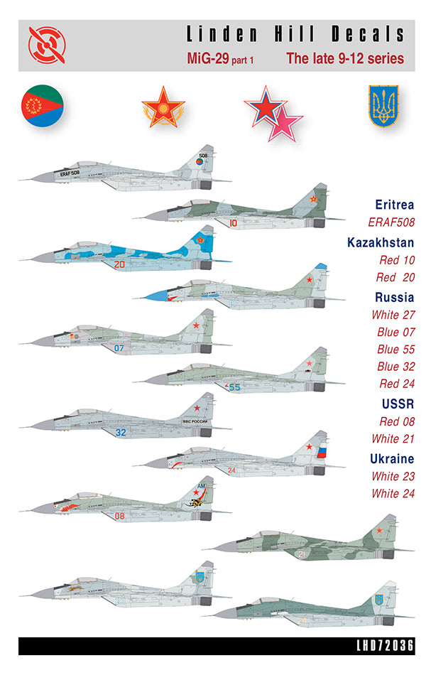 Linden Hill LHD72036 1:72 Mikoyan MiG-29 9-12