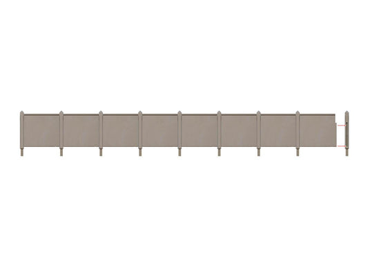 PECO LK-744 Concrete Fencing SR Type 838mm O Gauge