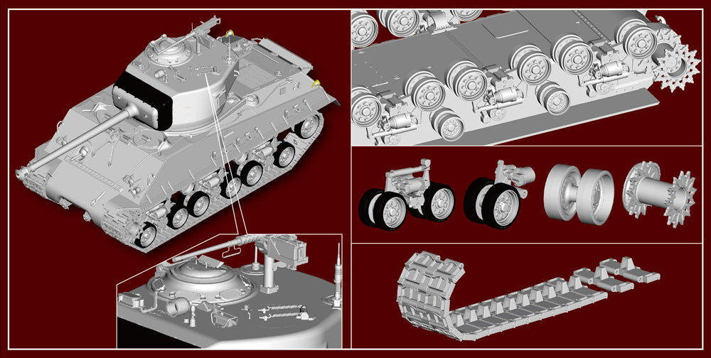 I Love Kit 61615 M4A3E8 Sherman Easy Eight Tank 1:16 Model Kit
